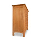A Vermont Furniture Designs Heartwood Shaker 5-Drawer Chest, made of heartwood shaker, set against a white background.