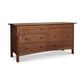 Heartwood Shaker 6-Drawer Dresser by Vermont Furniture Designs in solid hardwood with classic Shaker lines, handcrafted American-made furniture.