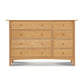 A luxury Heartwood Shaker 8-Drawer Dresser #2 from Vermont Furniture Designs on a white background.