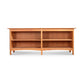 Heartwood Shaker Open Console Bookcase by Vermont Furniture Designs with two open shelves and a smooth rectangular top, crafted from solid wood.