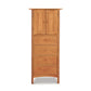 Handcrafted Heartwood Shaker Tall Storage Chest by Vermont Furniture Designs, featuring two doors above four drawers, in a refined light brown finish.