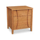 Lyndon Furniture Holland 1-Drawer Nightstand with Door in light brown customizable finish, made from eco-friendly wood, showcases fine craftsmanship and contemporary design.