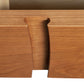 A close up view of a Lyndon Furniture Holland 1-Drawer Open Shelf Nightstand.