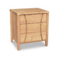 A Lyndon Furniture hardwood Holland 3-Drawer Nightstand for the bedroom.