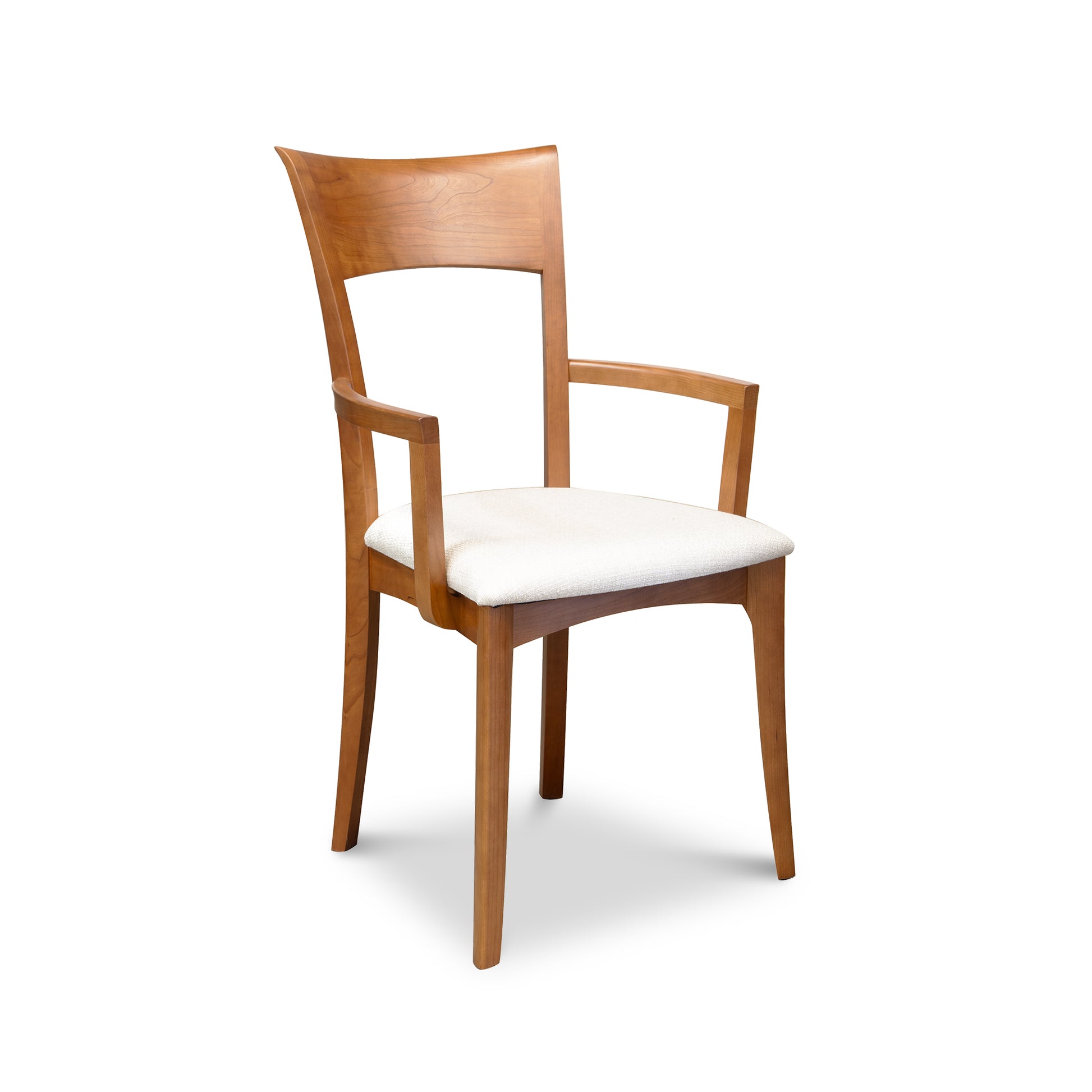 An Ingrid Shaker Dining Chair 6-Piece Set - Clearance from Copeland Furniture with a white upholstered seat.