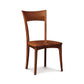 Ingrid Chair by Copeland Furniture, modern design with curved backrest and four solid cherry wood legs, handcrafted in America.