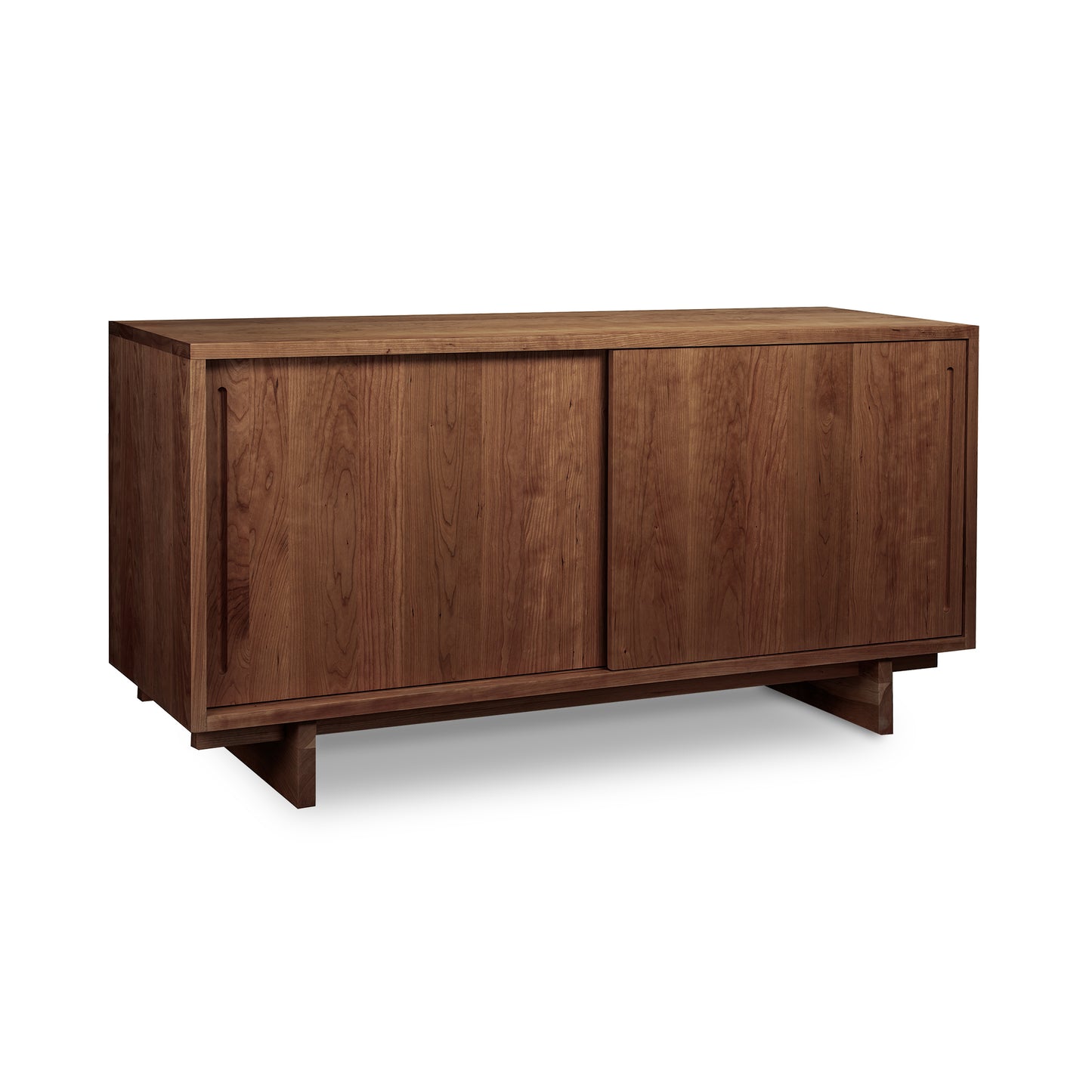 Kipling 2-Door Media Console by Vermont Furniture Designs, modern American-made piece with sliding doors in a minimalist style.