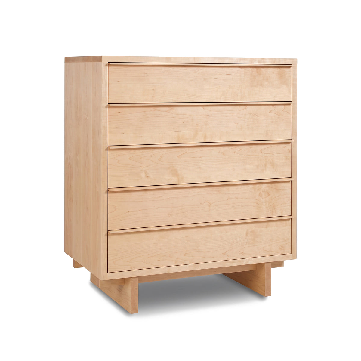 Kipling 5-Drawer Wide Chest by Vermont Furniture Designs, handcrafted in solid hardwood for a modern, minimalist look.