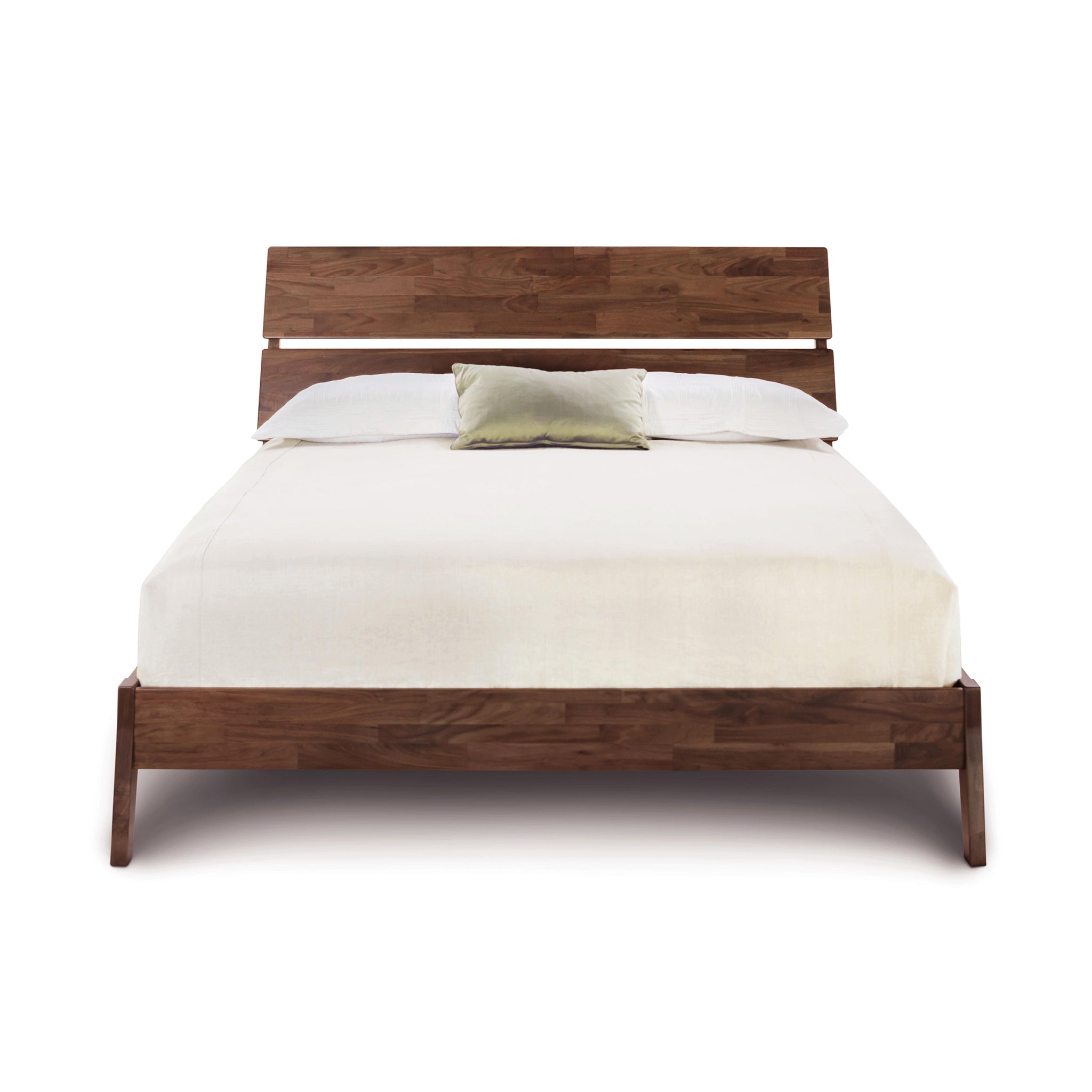 Platform Bed Walnut Back Rests Walnut Wood Furniture – Vermont Woods Studios