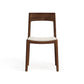 Lisse Dining Chair by Copeland Furniture with a rectangular backrest, expertly handcrafted in Vermont from premium wood.