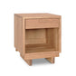 A modern design Loft 1-Drawer Enclosed Shelf Nightstand with a drawer on top by Vermont Furniture Designs.