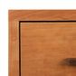 A close up of a Vermont Furniture Designs Modern American 1-Drawer Enclosed Shelf Nightstand.