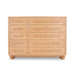 Modern American 10-drawer dresser by Vermont Furniture Designs, handcrafted from solid wood with a sleek, contemporary design.