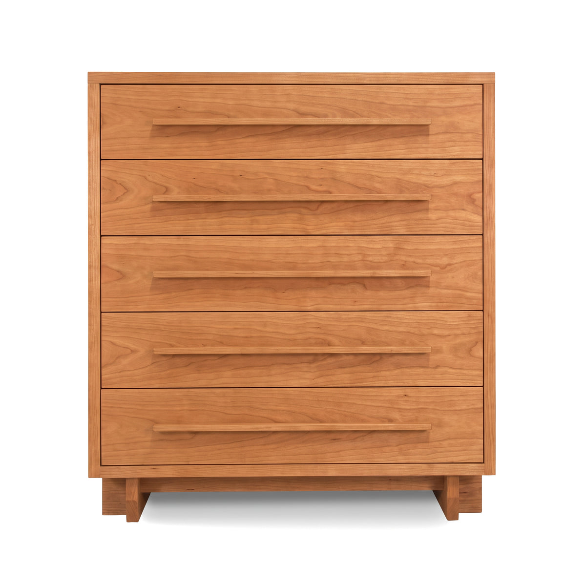 Modern American 5-Drawer Chest by Vermont Furniture Designs featuring clean lines and expert craftsmanship in solid wood, made in the USA.