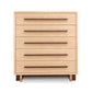 Modern American 5-drawer chest by Vermont Furniture Designs, featuring a sleek, clean-lined design and expert American craftsmanship.