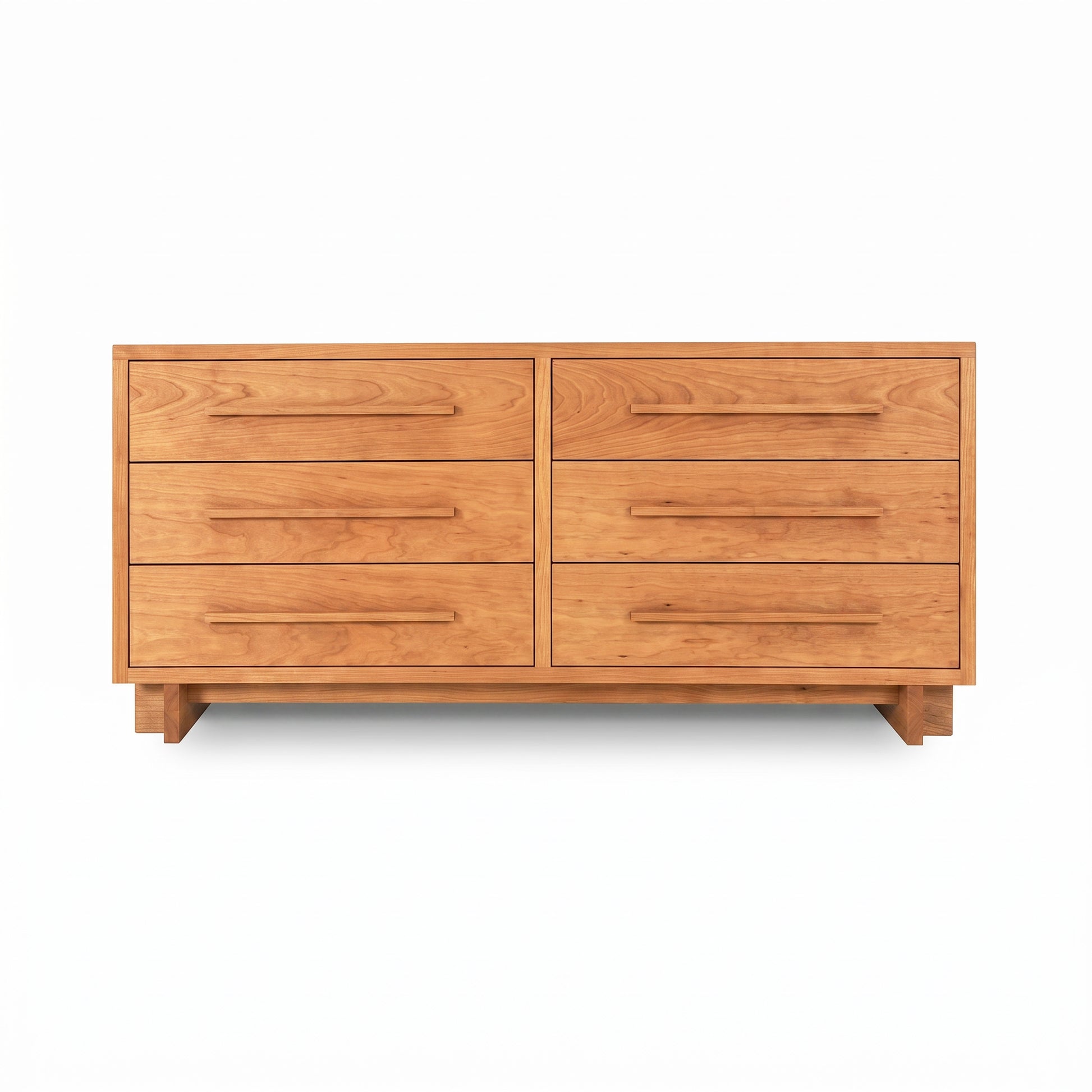 Modern American 6-Drawer Dresser #1 by Vermont Furniture Designs, expertly crafted in solid hardwood, showcases quality American craftsmanship.