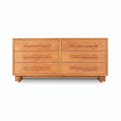 Modern American 6-Drawer Dresser #1 by Vermont Furniture Designs, expertly crafted in solid hardwood, showcases quality American craftsmanship.