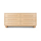 Modern American 6-Drawer Dresser by Vermont Furniture Designs in light solid hardwood with minimalist handles, crafted in the USA.