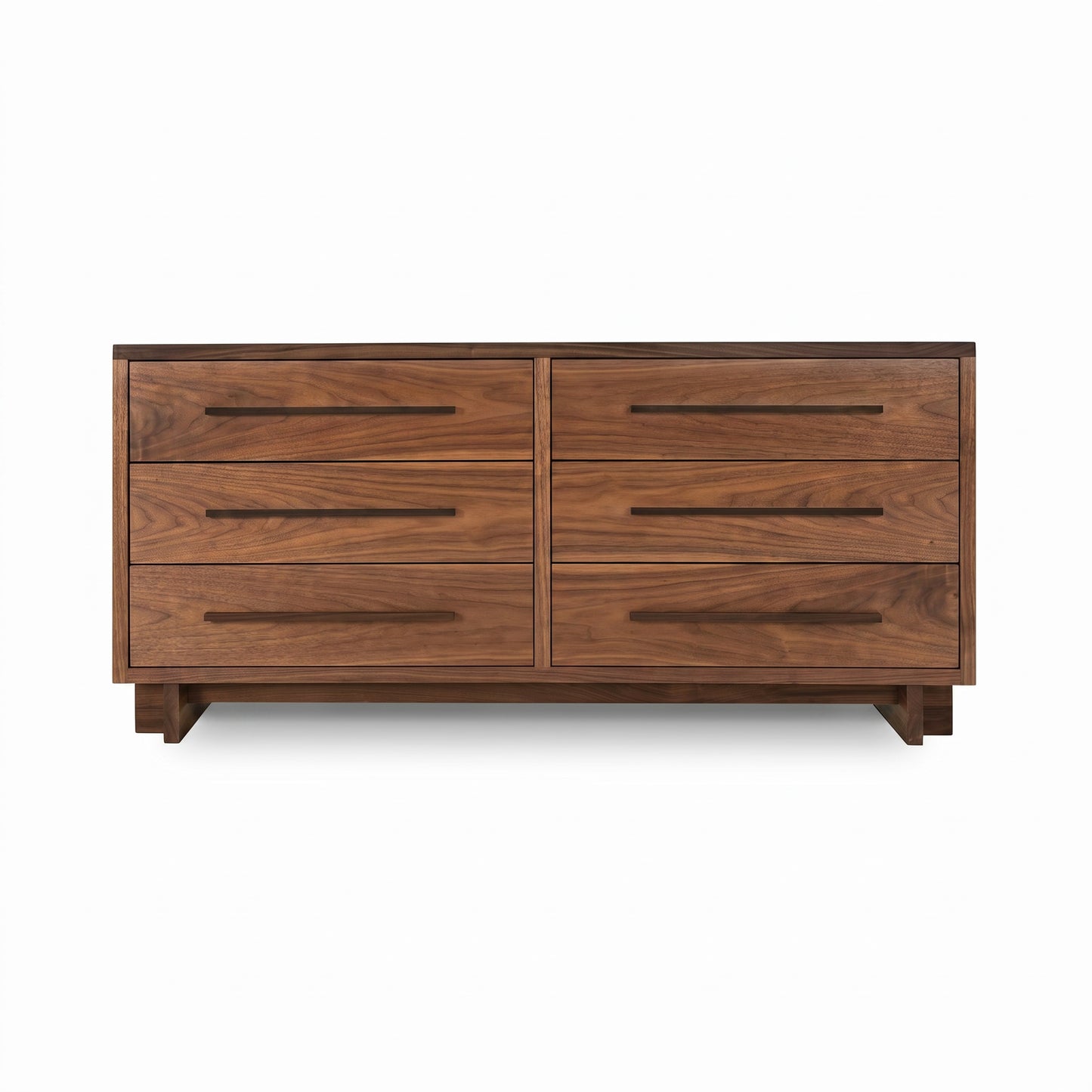 Modern American 6-Drawer Dresser by Vermont Furniture Designs with a natural wood finish, showcasing six spacious drawers and quality craftsmanship.