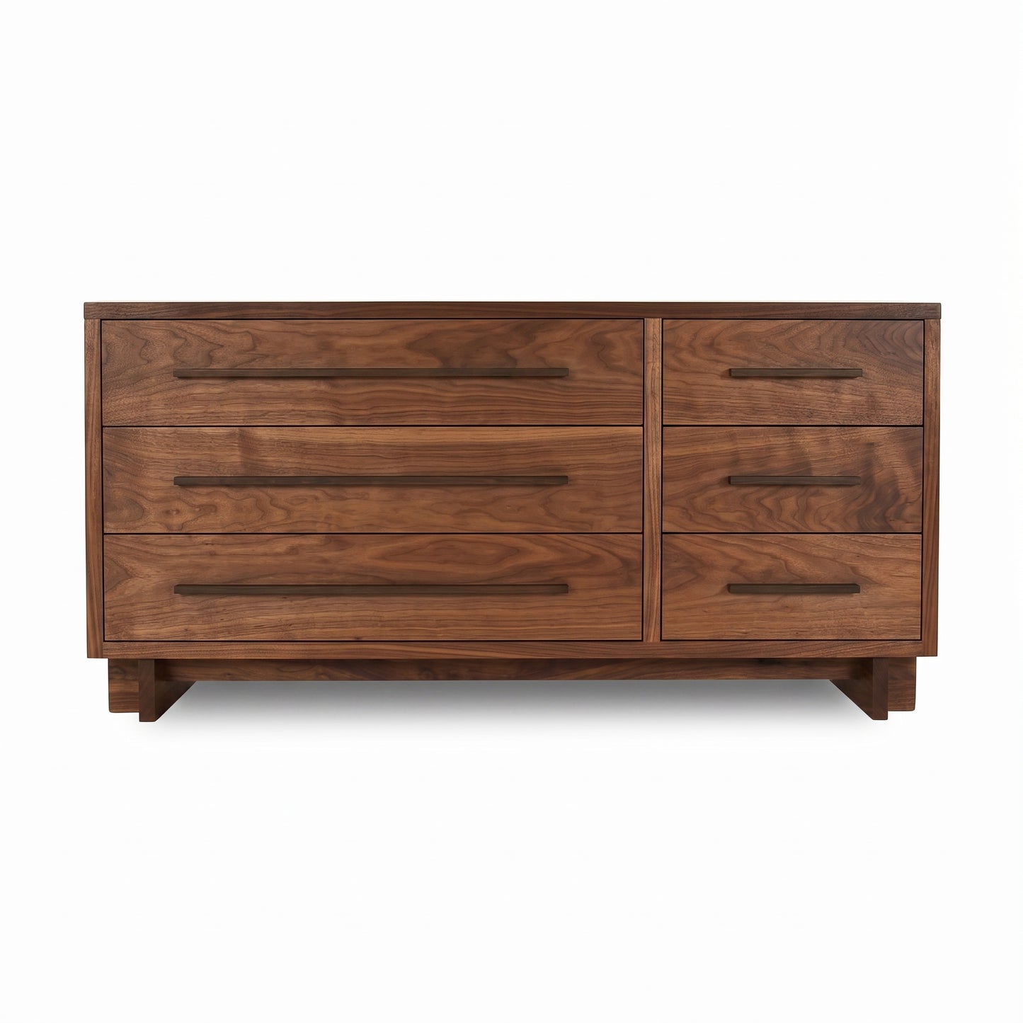 Modern American 6-Drawer Dresser #2 by Vermont Furniture Designs in solid wood, highlighting craftsmanship and quality American made furniture.
