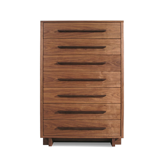 Modern American 7-Drawer Chest by Vermont Furniture Designs, solid wood with sleek handles, crafted in the USA for quality and lasting style.