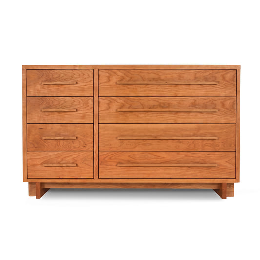 Modern American 8-Drawer Dresser #2 by Vermont Furniture Designs featuring solid wood construction and integrated handles, American made.