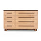 Vermont Furniture Designs Modern American 8-Drawer Dresser #2 with sleek dark handles, handcrafted in the USA from quality wood.