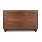 Modern American 8-Drawer Dresser by Vermont Furniture Designs, handcrafted in solid wood with a natural finish, American made quality.