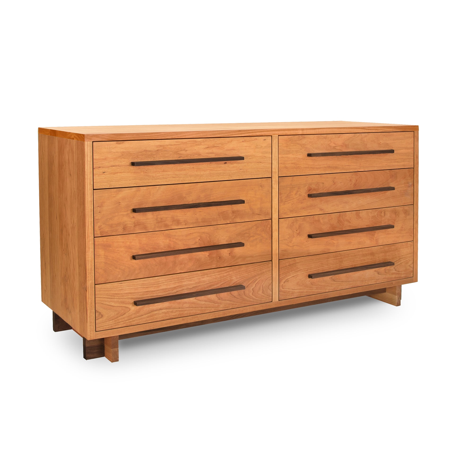 Modern American 8-Drawer Dresser made from natural cherry wood by Vermont Furniture Designs with a sleek design.