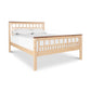 Modern American Trellis Bed by Vermont Furniture Designs in solid hardwood, featuring eco-friendly craftsmanship and lattice headboard and footboard.