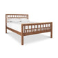 Modern American Trellis Bed by Vermont Furniture Designs, featuring solid hardwood and grid headboard and footboard, crafted in Vermont.
