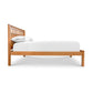 Modern American Trellis Low Footboard Bed from Vermont Furniture Designs with slatted headboard and solid hardwood, expertly crafted in the USA.