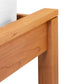 Modern American Trellis Low Footboard Bed by Vermont Furniture Designs with eco-friendly finish, highlighting quality craftsmanship and mattress detail.