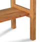 A close up of a Modern Craftsman 2-Drawer Console Table by Vermont Furniture Designs.