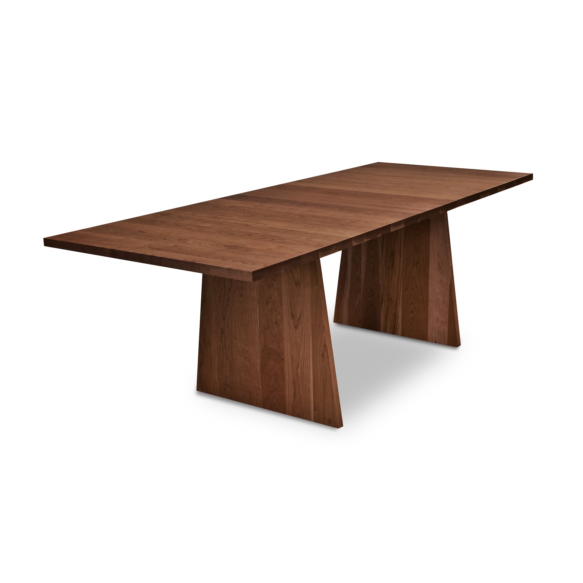 A Lyndon Furniture modern designer extension table with a rectangular base.