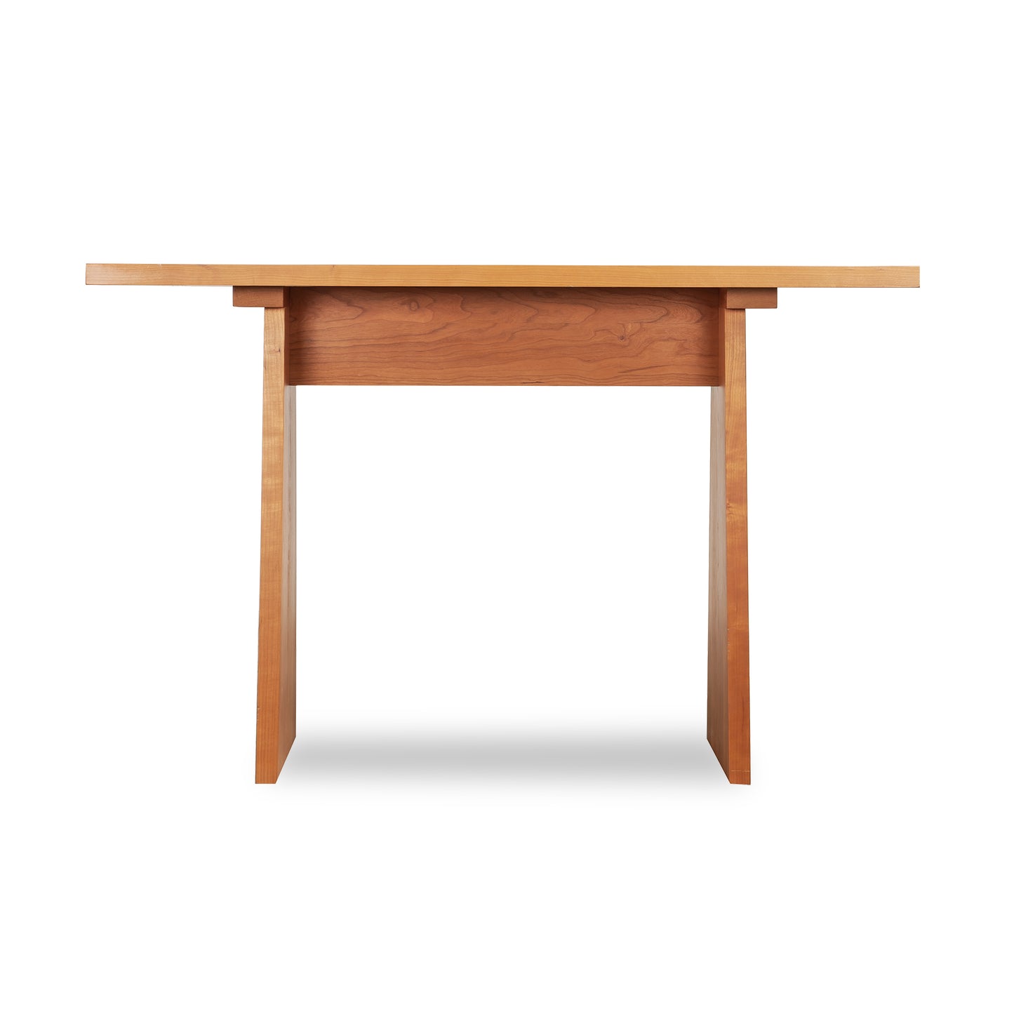 Lyndon Furniture Modern Designer Sofa Table features a sleek rectangular top and straight legs, showcasing American craftsmanship and contemporary style.