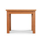 Lyndon Furniture Modern Mission End Table, handcrafted in Vermont from solid wood, features a rectangular top and four straight legs.