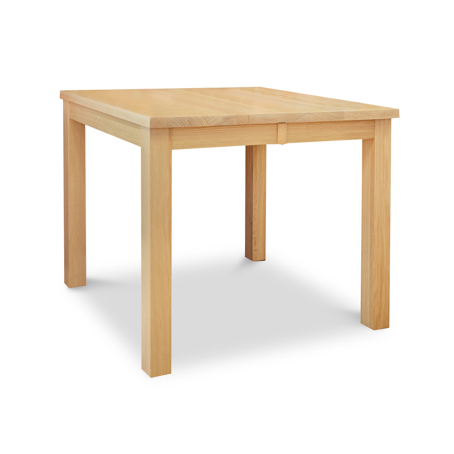 Lyndon Furniture Modern Mission Parsons Extension Table, high-quality square wooden table, crafted in Vermont, American made.