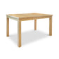 Modern Mission Parsons Extension Table by Lyndon Furniture, handcrafted in solid wood, rectangular shape, American made, featured on clearance sale.