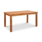 An eco-friendly Lyndon Furniture Modern Mission Parsons Solid Top Table on a white background.