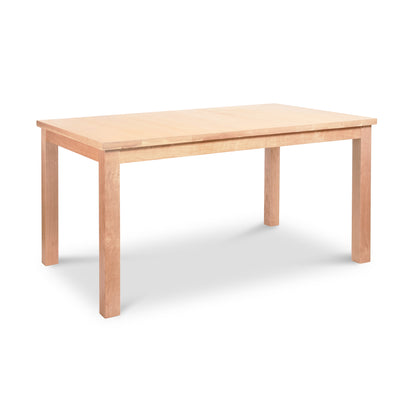 Lyndon Furniture Modern Mission Parsons Solid Top Table made of sustainably sourced wood with a light finish and straight, simple legs.