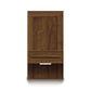 Moduluxe Attached Nightstand by Copeland Furniture featuring a dark brown finish with a single drawer and door.