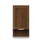 Moduluxe Attached Nightstand with door, hidden handle, and rich natural wood grain by Copeland Furniture.