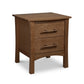 Monterey 2-Drawer Nightstand by Copeland Furniture in solid wood with metal handles, showcasing American made craftsmanship and elegant design.