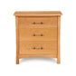 Monterey 3-Drawer Chest from the eco-friendly Copeland Furniture Collection against a white background.