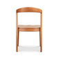 Montgomery Chair by Vermont Woods Studios, American made with a wood seat, curved backrest, and four straight legs, displayed from the rear view.
