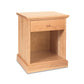 A luxury Lyndon Furniture New England Shaker 1-Drawer Enclosed Shelf nightstand, exuding style.