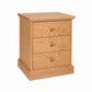 Lyndon Furniture New England Shaker 3-Drawer Nightstand crafted in solid wood, highlighting timeless American design and expert Vermont craftsmanship.