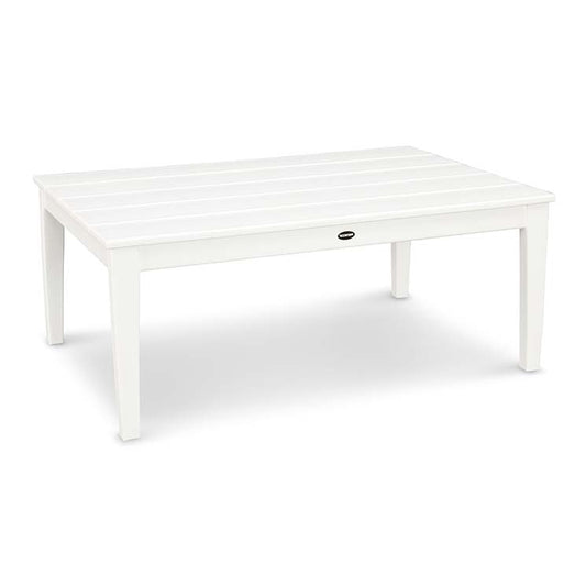 A white coffee table on a white background.