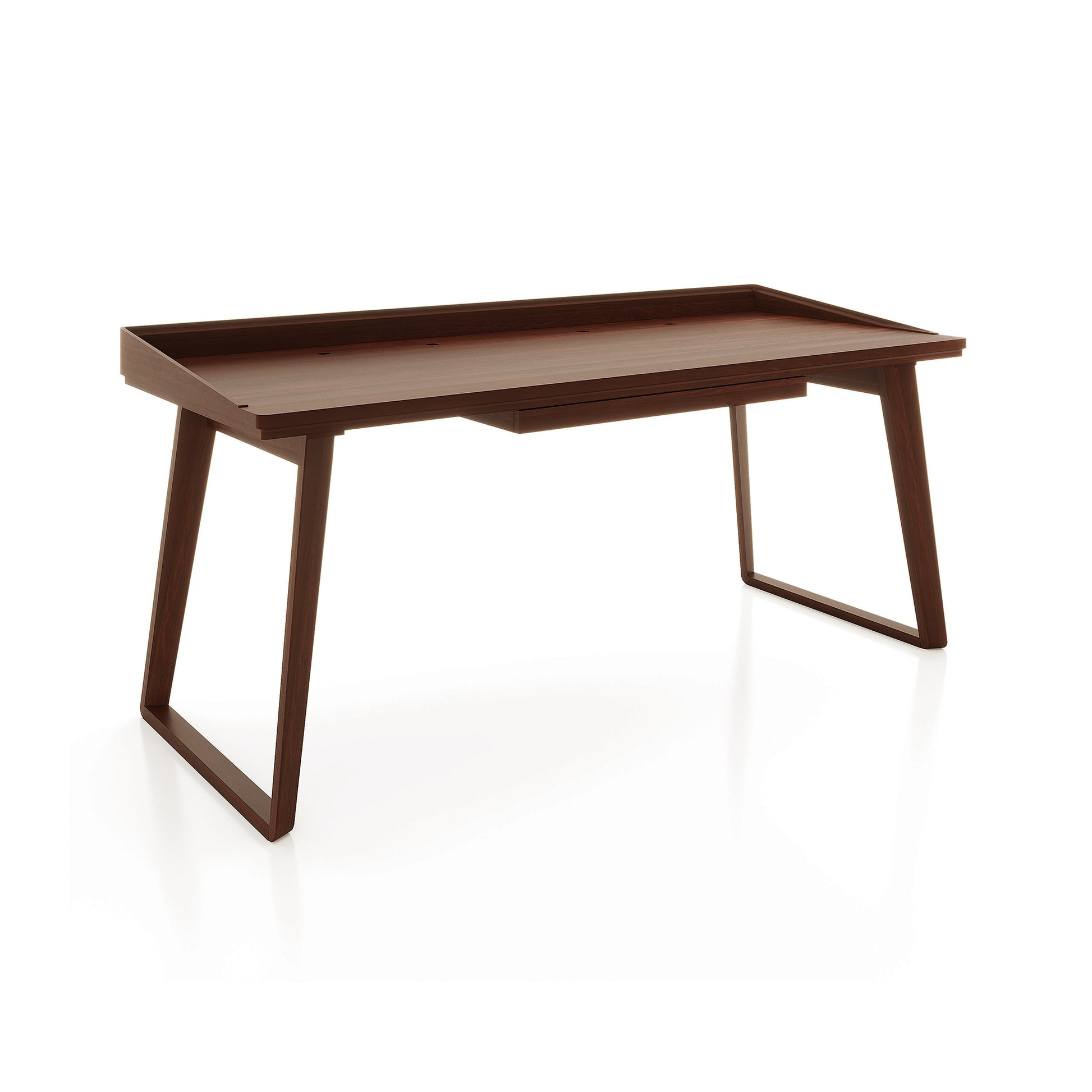 Odin Desk by Copeland Furniture crafted in solid wood with angled legs and a raised edge, showcasing modern American design and quality craftsmanship.